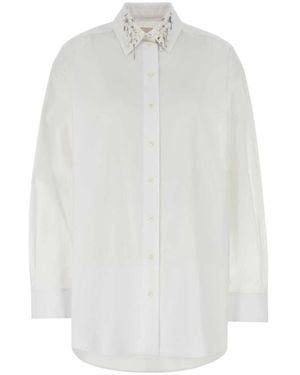 Givenchy Katoenen Poplin Overhemd - Wit