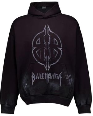 Balenciaga Hoodies - Blue