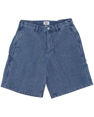 Obey Denim Shorts - Blue