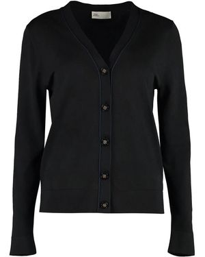 Tory Burch E Simone Cardigan Pullover - Schwarz