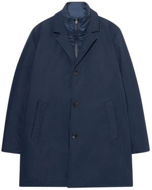 Brooks Brothers Single-Breasted Coats - Blue