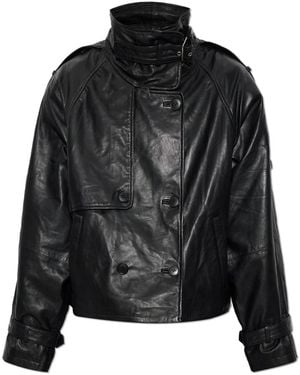 Gestuz Leather Jackets - Nero