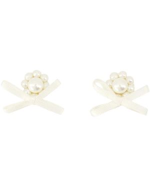 Simone Rocha Daisy Resin Ohrringe - Mettallic