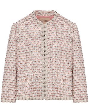 Valentino Tweed Jackets - Rosa