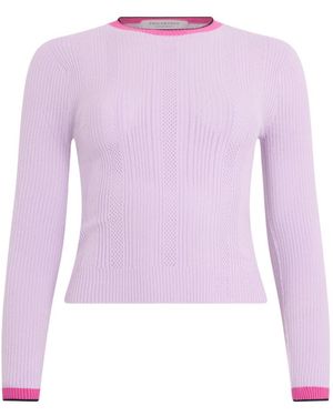 Philosophy Di Lorenzo Serafini Round-Neck Knitwear - Purple