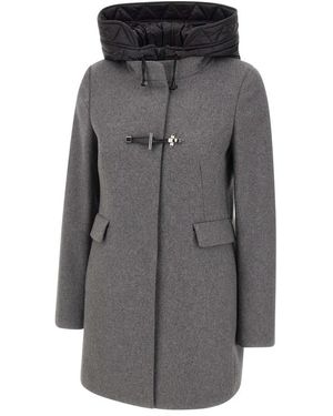 Fay Single-Breasted Coats - Grijs