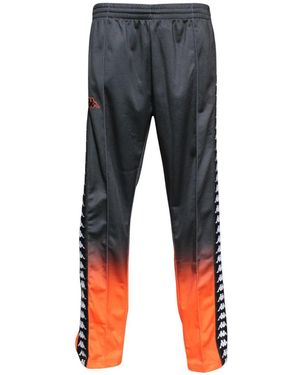 Kappa Fitness ,Zwart ,Broek Met Knopen - Blauw