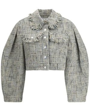 Ganni Denim Jackets - Grijs