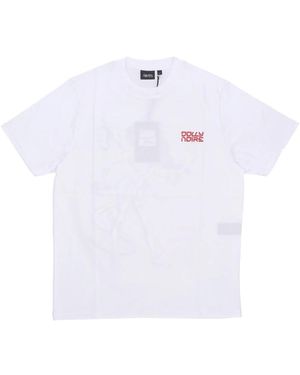 DOLLY NOIRE Weißes Kurzarm-Baumwoll-T-Shirt