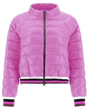 Herno Jassen ,Roze ,Bomberjack Met Rits - Paars