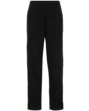 Bode Schwarze Crepe Hose