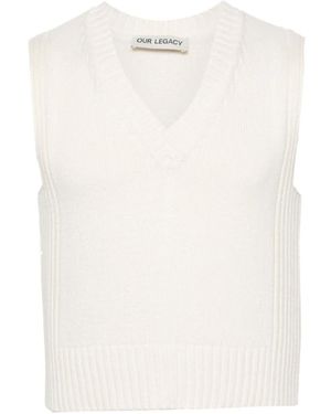 Our Legacy Sleeveless Knitwear - Bianco