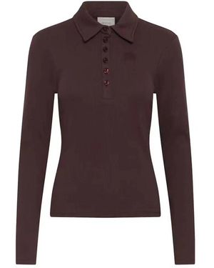Gestuz Gzdrew Ls Polo Top - Paars