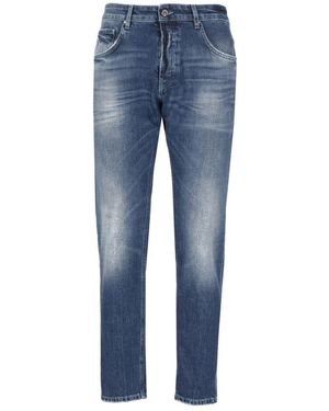 Don The Fuller Blaue Baumwolljeans Mit Stickerei