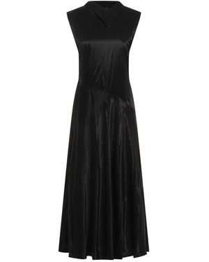 Jil Sander Cupro Long Dress - Black