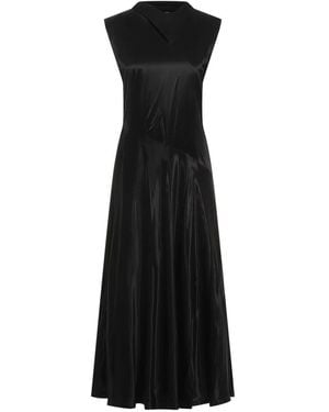 Jil Sander Cupro Long Dress - Black