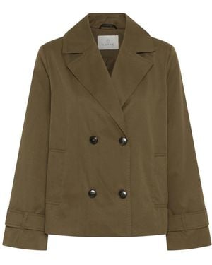 Kaffe Trench Coats - Verde