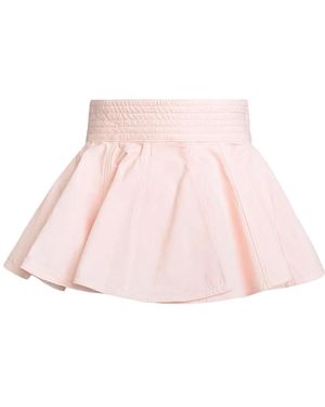 Alaïa Peplum Katoenen Riem - Roze