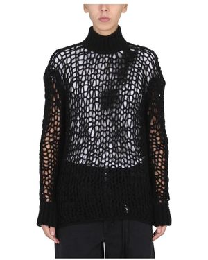 Ann Demeulemeester Turtlenecks - Negro