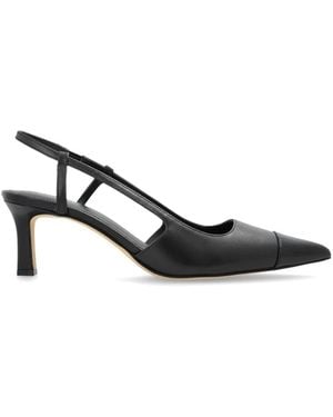 Michael Kors "Alora" Toe Cap Medium Sling Pump - Black