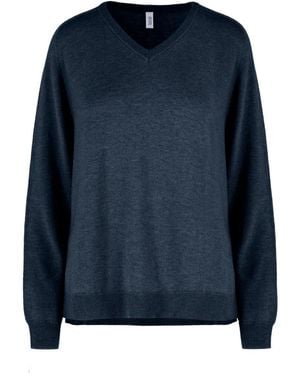 Bomboogie V-Neck Knitwear - Blue