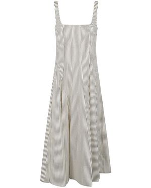 STAUD Kleedjes ,Grijs ,Katoen Wells Dress