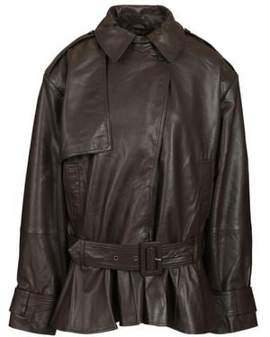 ROTATE BIRGER CHRISTENSEN Leather Jackets - Black