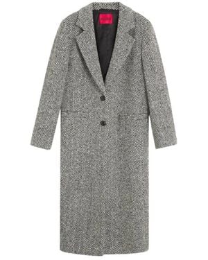 HUGO Single-Breasted Coats - Gris