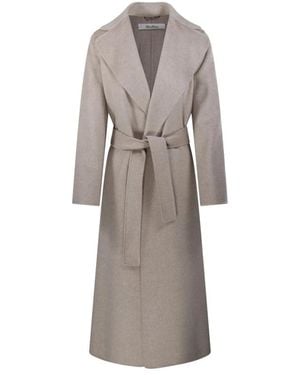 Max Mara Belted Coats - Gris