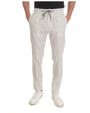 BERWICK 1707 Slim-Fit Trousers - Grey