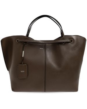 Max Mara Tassen ,Bruin ,Leer Mixeddoubles Shopper Bag