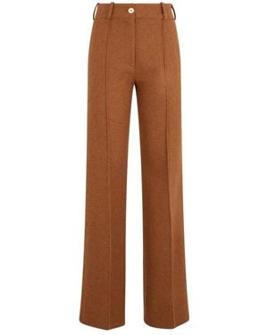 Patou Wide Trousers - Brown