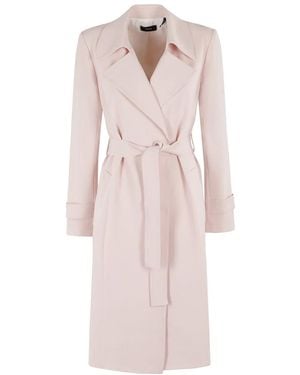 Theory Belted Coats - Pink