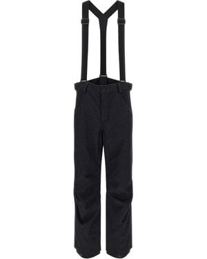 Moncler Fitness ,Blauw ,Denim Gevoerde Denim Skibroek - Zwart