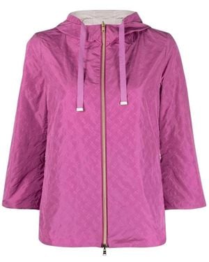 Herno Wendbare Jacke Mit Monogramm-Print - Lila