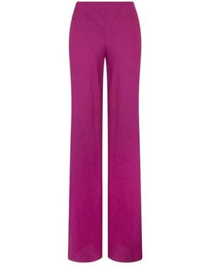 Alberta Ferretti Wide Trousers - Purple