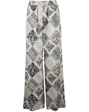 Eleventy Wide Pants - Gray