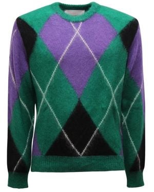 Amaranto Round-Neck Knitwear - Green
