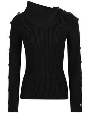 Elisabetta Franchi Pullover Mit Rollkragen - Schwarz