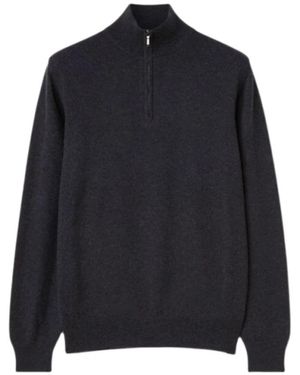KHAITE Klassischer Half-Zip - Blau