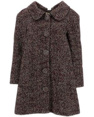 ShuShu/Tong Lange Visgraat Jas - Bruin