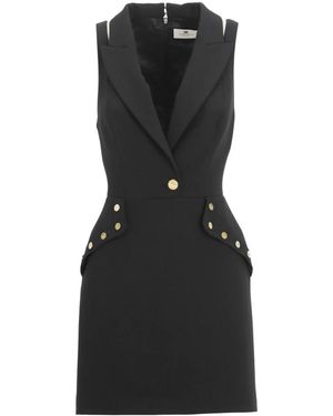 Elisabetta Franchi Short Dresses - Negro