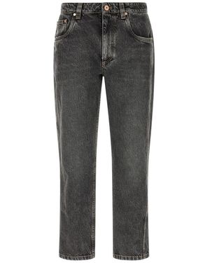 Brunello Cucinelli Cropped Jeans - Grey