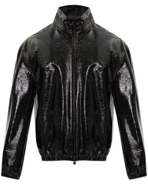 Courreges Jacke Mit Stehkragen - Schwarz