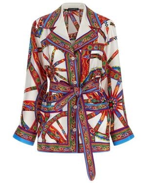Dolce & Gabbana Overhemden ,Veelkleurig ,Shirts - Rood