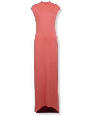 Tom Ford Kleedjes ,Roze ,Mouwlloze Asymmetrische Avondjurk Met Gedraaide Rug - Rood