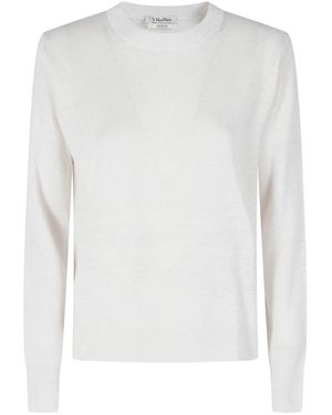 Max Mara Round-Neck Knitwear - Blanco