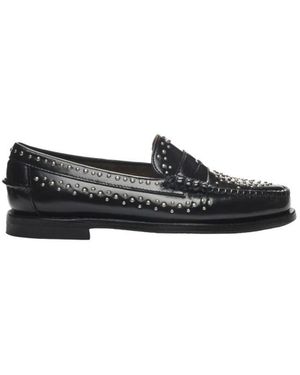 Sebago Schoenen ,Zwart ,Leer Dan Studs Loafer