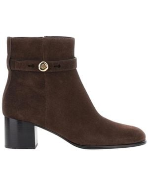 Tory Burch Schoenen ,Bruin ,Suède Romy Enkellaars