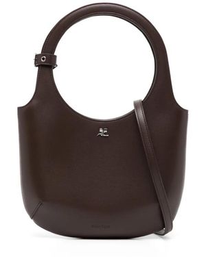 Courreges Tassen ,Bruin ,Leer Handtas